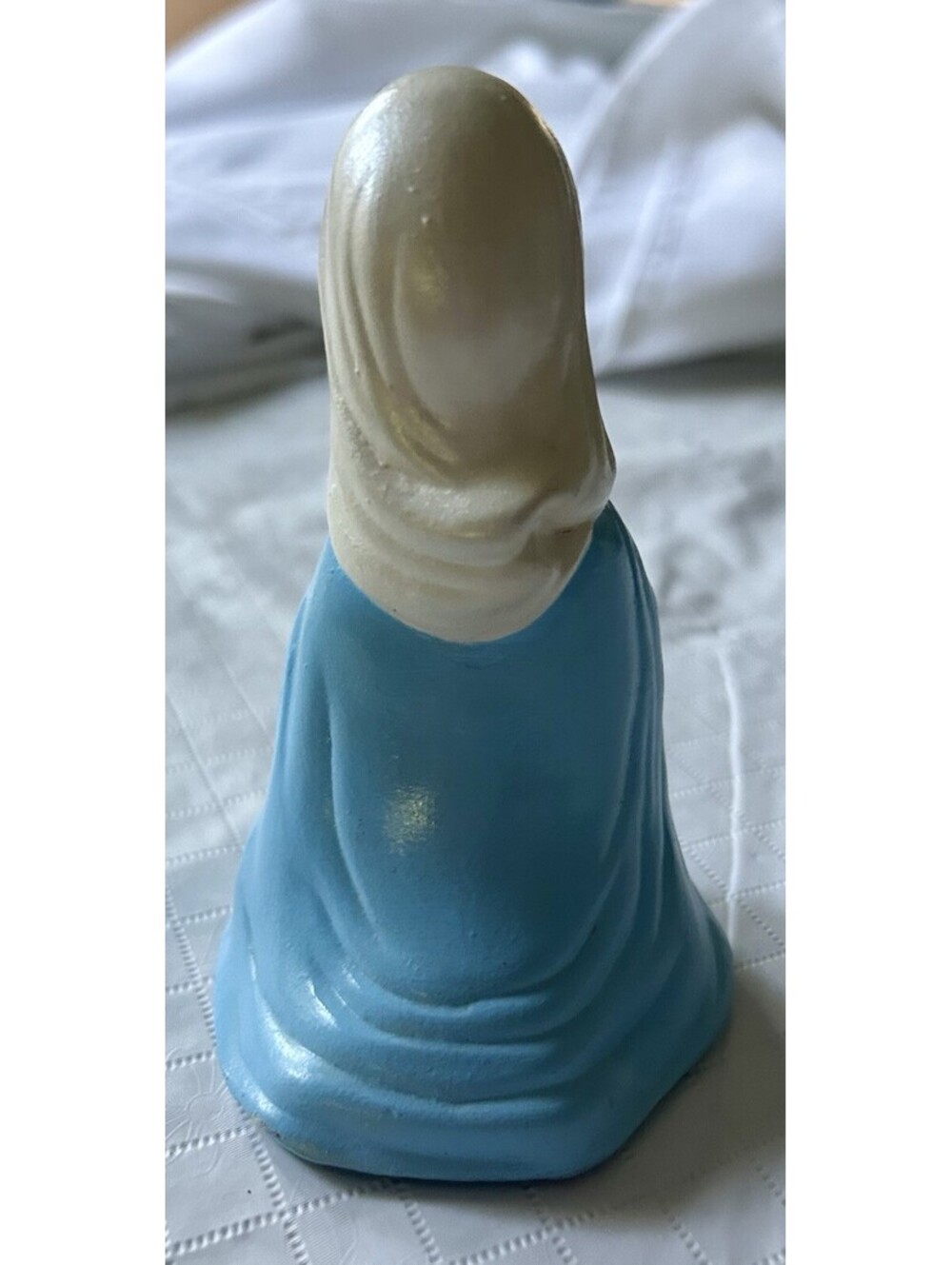 Vtg 1975 Hand Painted Nativity Figures Mary & Joseph Chalk Ware Christmas Creche - Picture 6 of 9